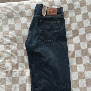 Levi's Dark Blue Straight Jeans